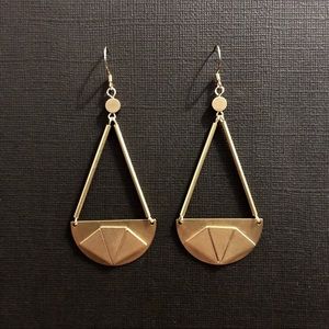 SURI01 Raw Brass Earrings